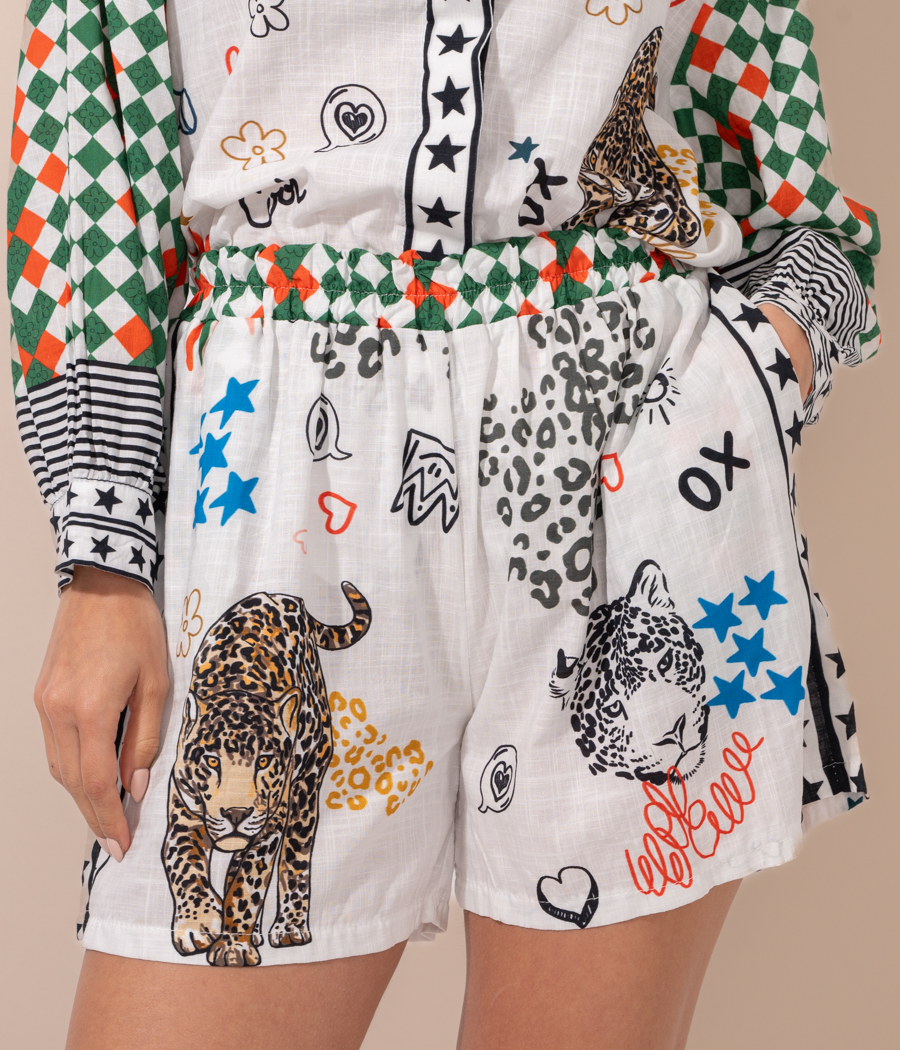 Kiwi Saint Tropez Short Femme Leopard