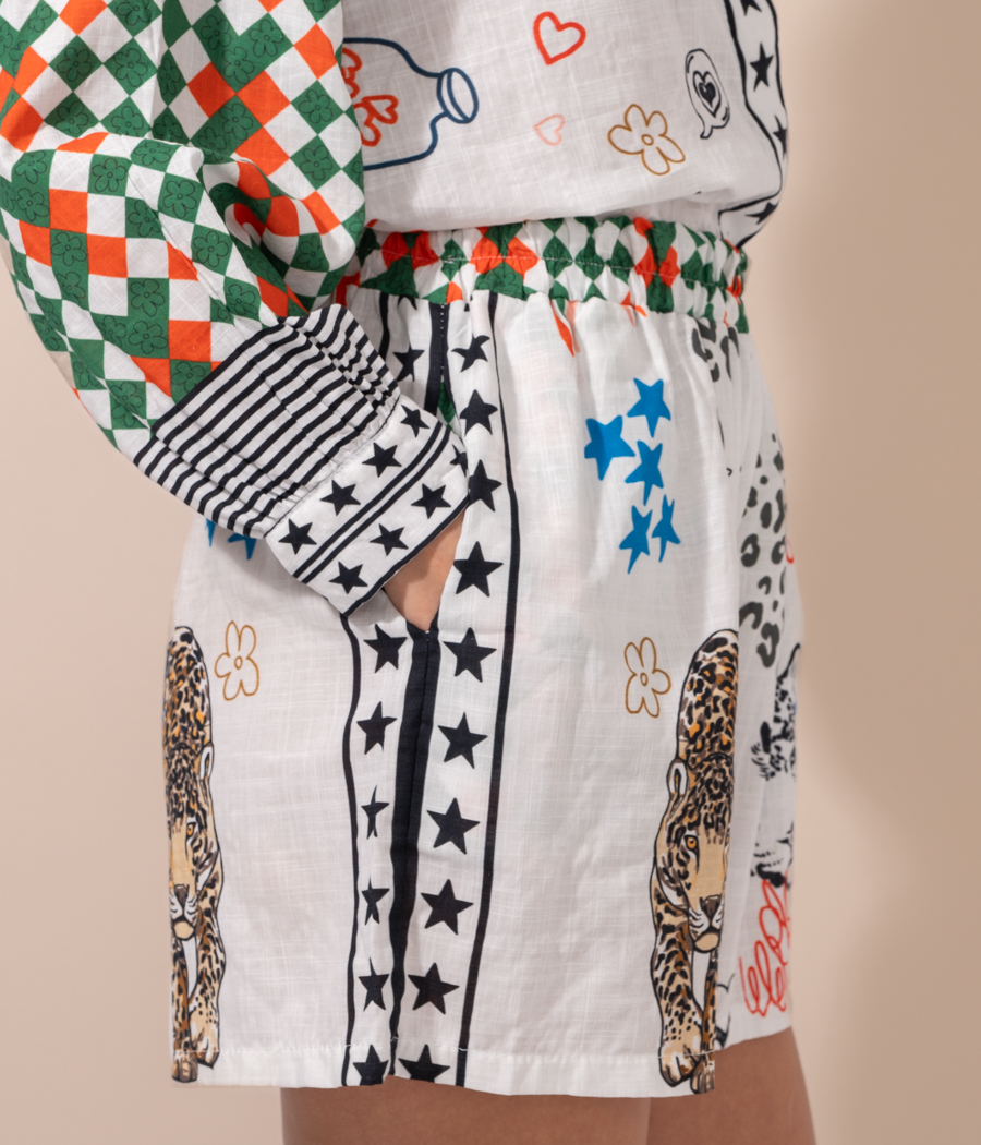 Kiwi Saint Tropez Short Femme Leopard