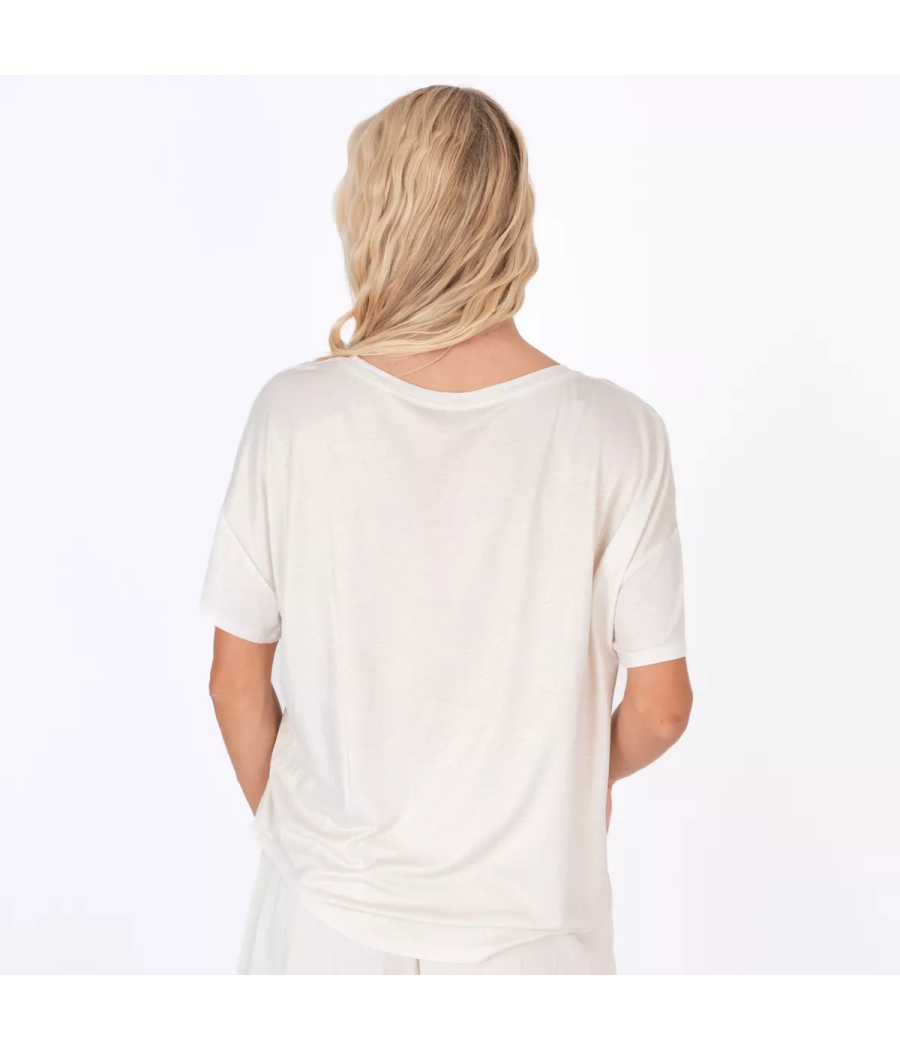 Kiwi Saint Tropez T-shirt Femme Oversize Doré