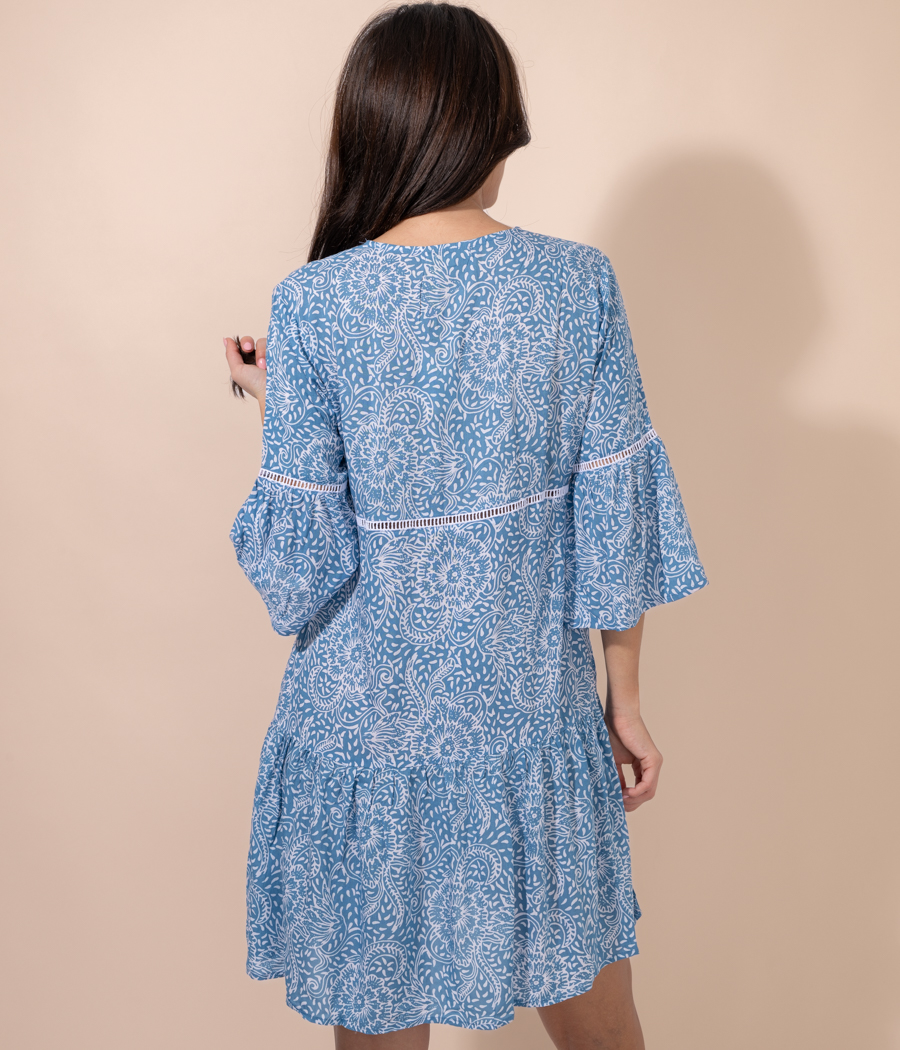 Kiwi Saint Tropez Tunique Femme Courte Bali Rosace