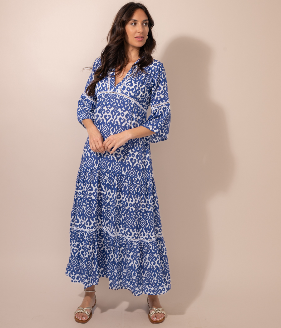 kiwi saint tropez Tunique femme longue Bali Ikat