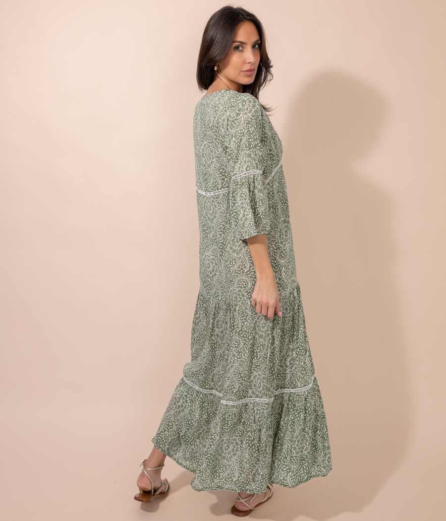 Kiwi Saint Tropez Tunique Femme Longue Bali Rosace