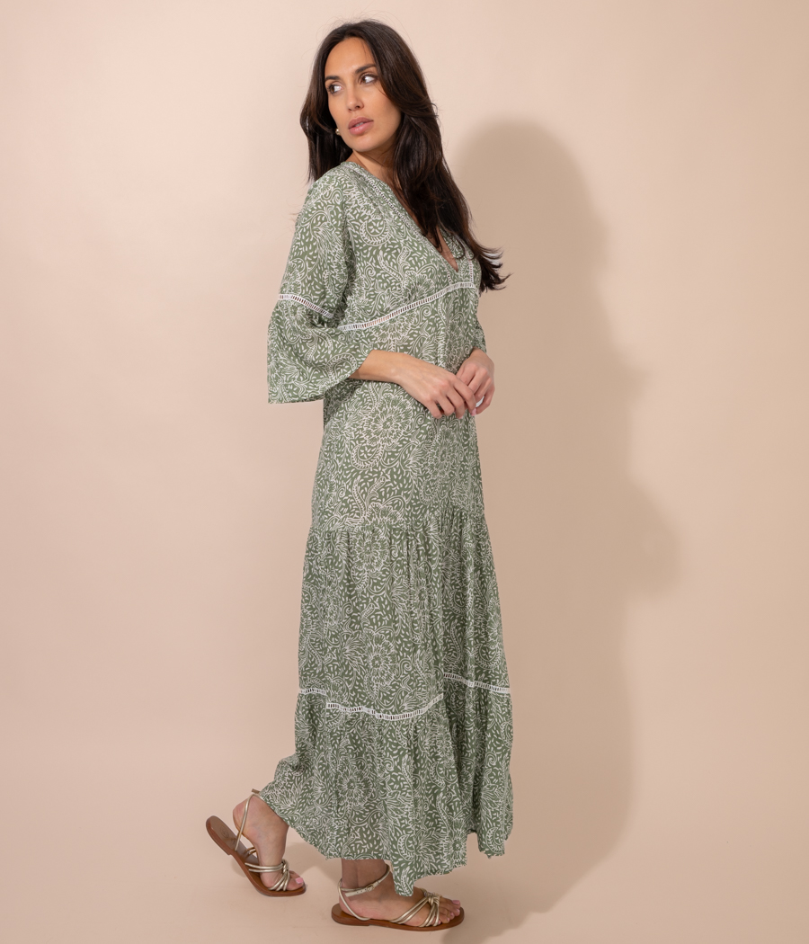 kiwi saint tropez Tunique femme longue Bali Rosace