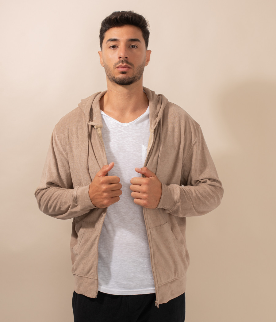 Kiwi Saint Tropez Veste Homme Zippée éponge Terry