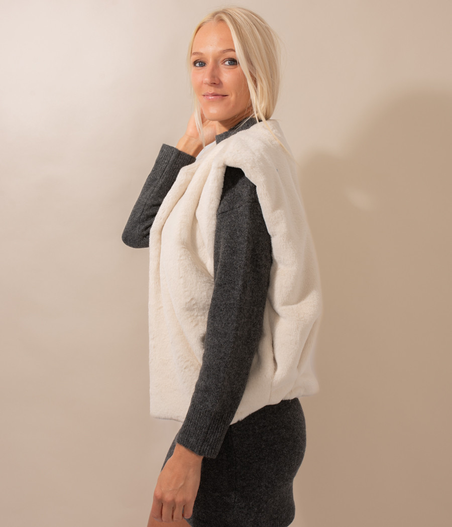 Kiwi Saint Tropez Veston Femme Fourrure Sena