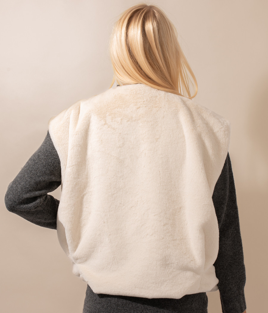 Kiwi Saint Tropez Veston Femme Fourrure Sena