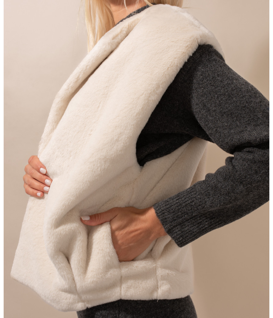 Kiwi Saint Tropez Veston Femme Fourrure Sena