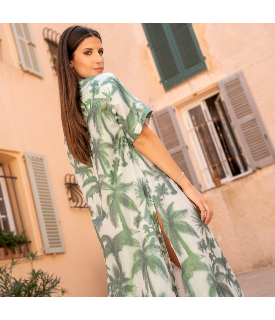 Kiwi Saint Tropez Liquette Femme Manches Courtes Chill Kaki