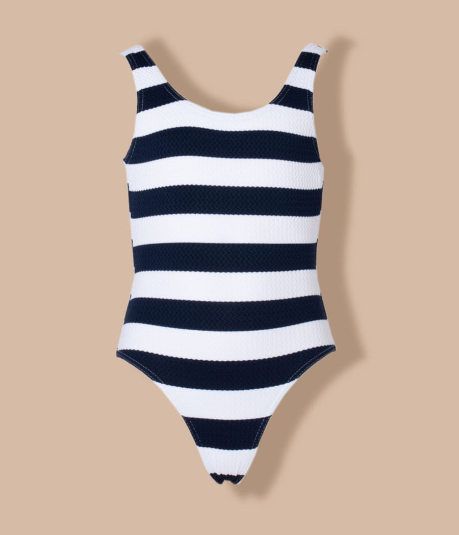 Kiwi Saint Tropez Maillot 1 Pièce Fille Noeud Marina Navy (Exclu Web)