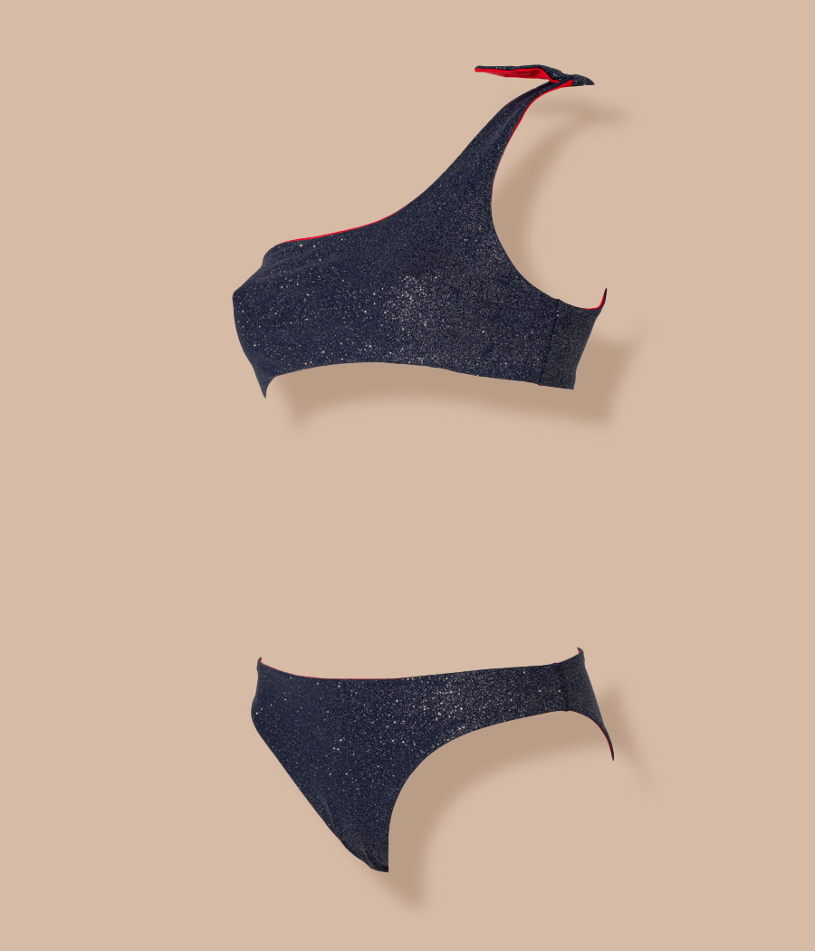 Kiwi Saint Tropez Maillot 2 Pièces Fille Mono Bretelle Diamond