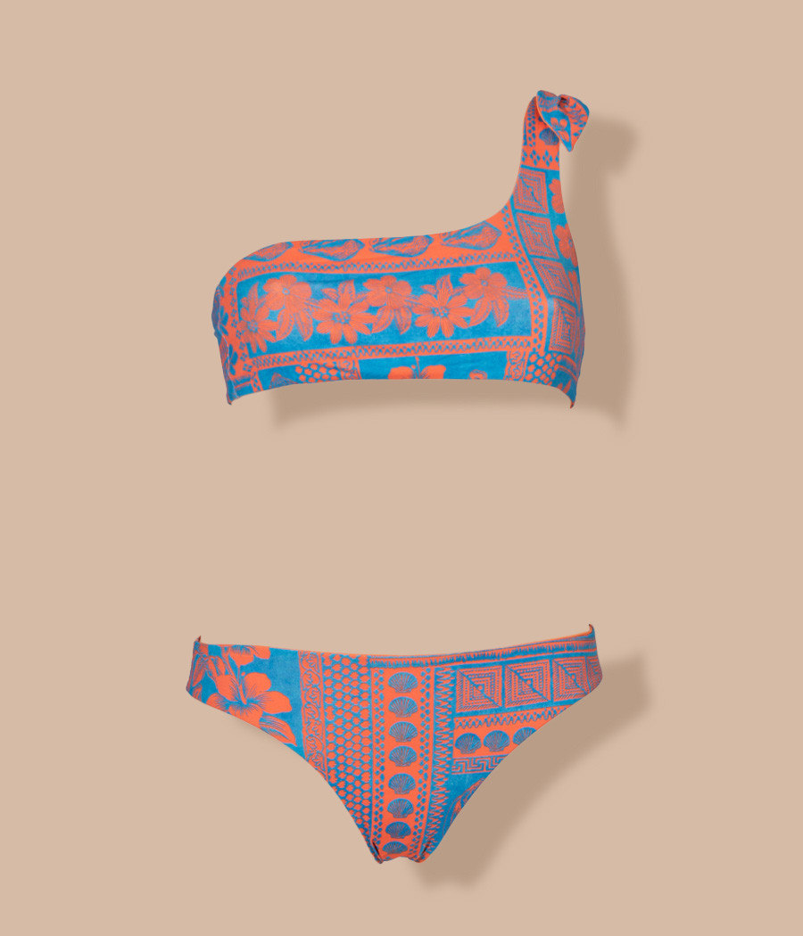 Kiwi Saint Tropez Maillot 2 Pièces Fille Mono Bretelle Hawaï