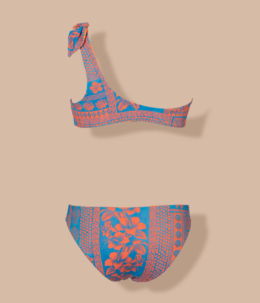 Kiwi Saint Tropez Maillot 2 Pièces Fille Mono Bretelle Hawaï