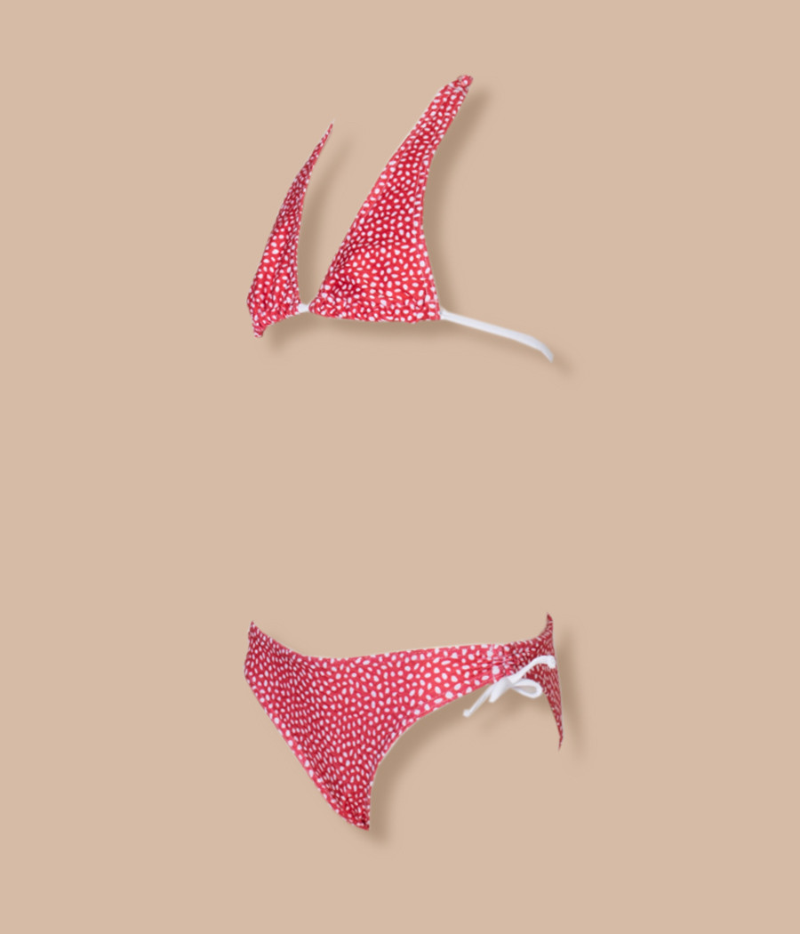 Kiwi Saint Tropez Maillot 2 Pièces Fille Triangle Peas (Exclu Web)