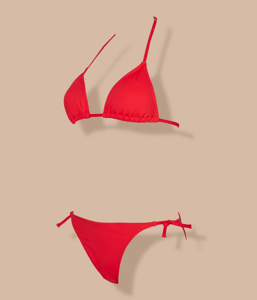 Kiwi Saint Tropez Maillot 2 Pièces Fille Triangle Savane