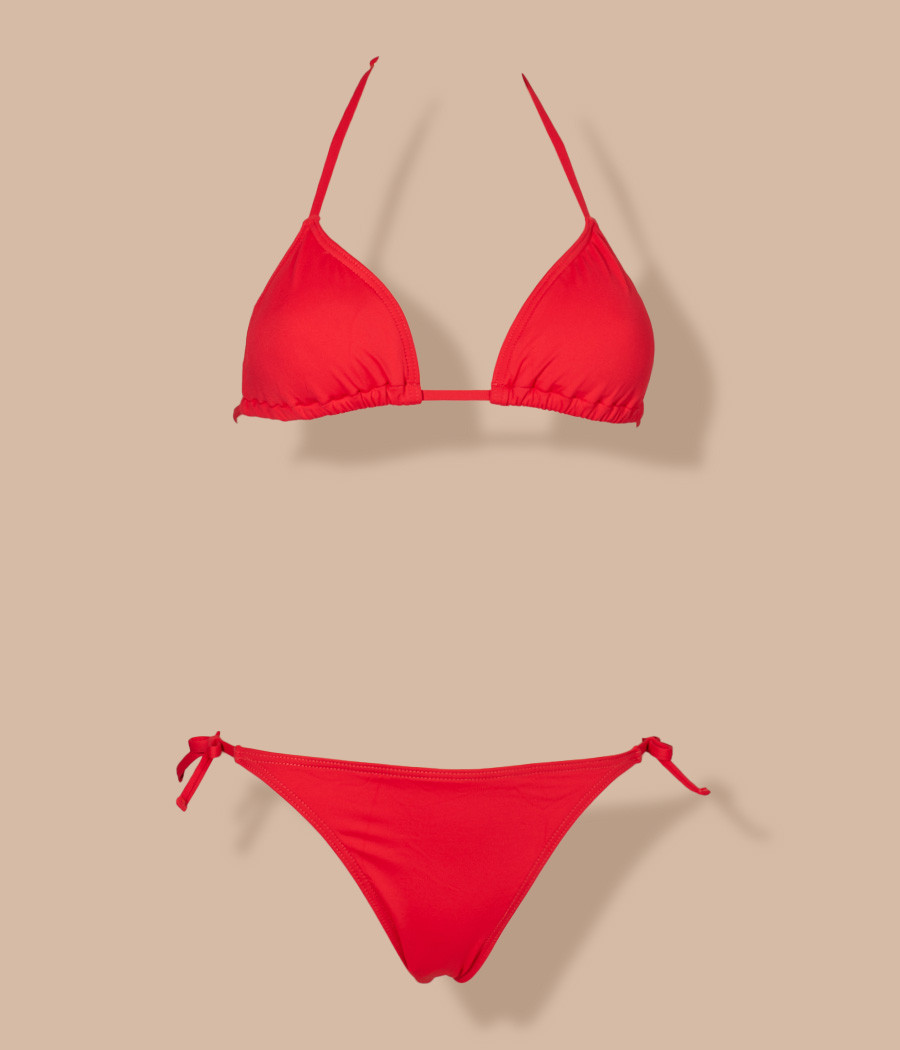 kiwi saint tropez Maillot 2 pièces fille triangle Savane