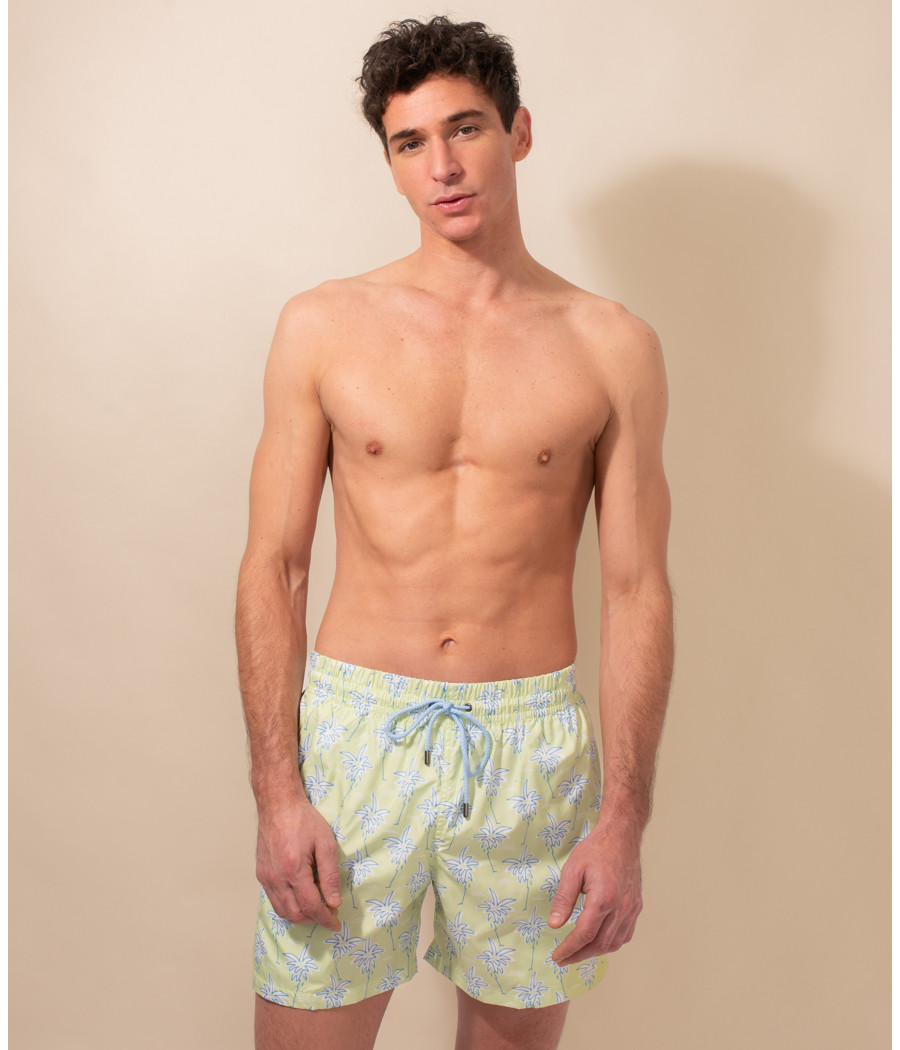 Kiwi Saint Tropez Maillot De Bain Homme Palmiers (Exclu Web)