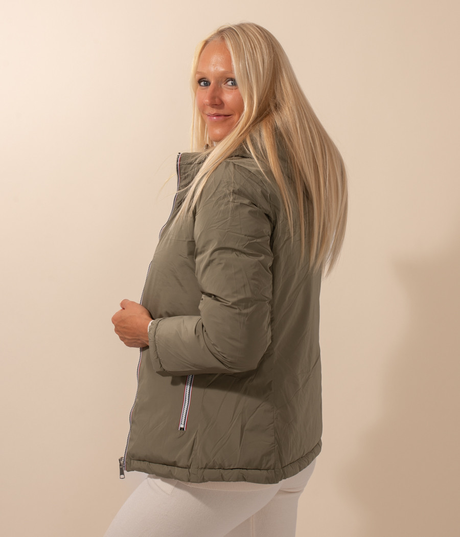 Kiwi Saint Tropez Parka Femme Courte Métallisée Melodie