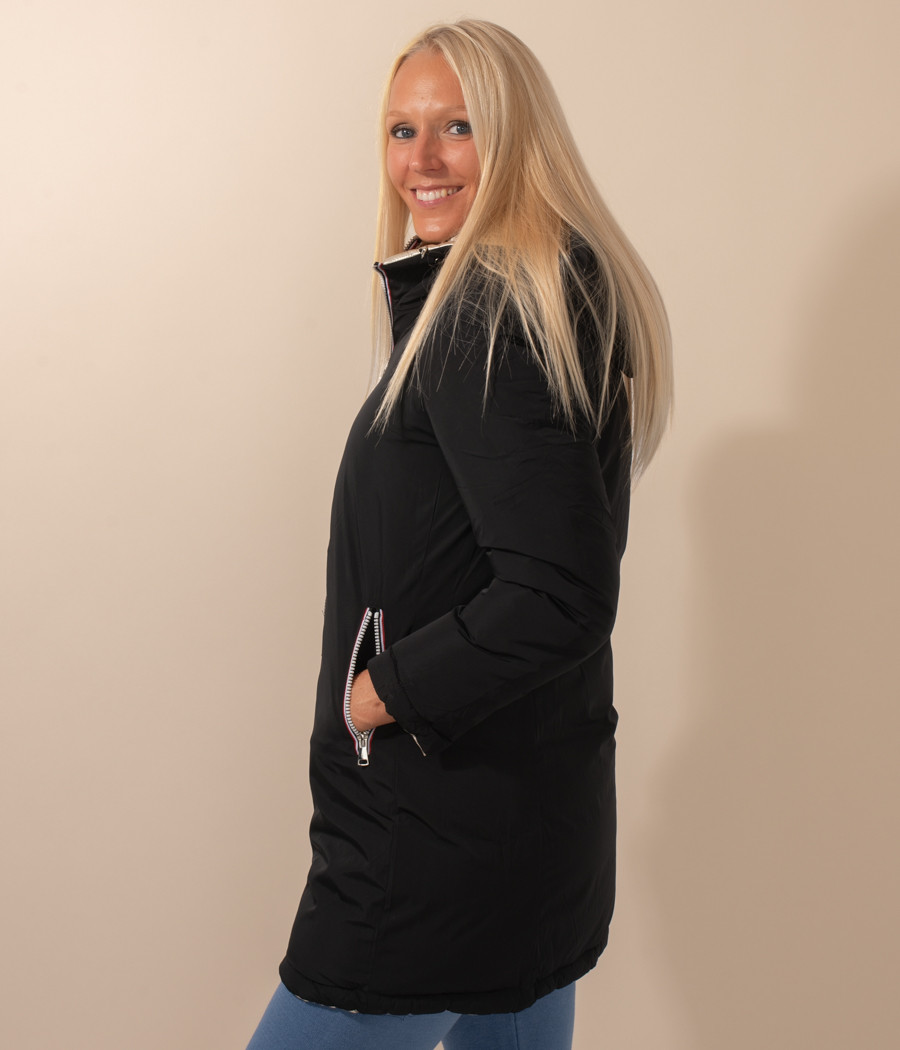 Kiwi Saint Tropez Parka Femme Longue Métallisée Melodie