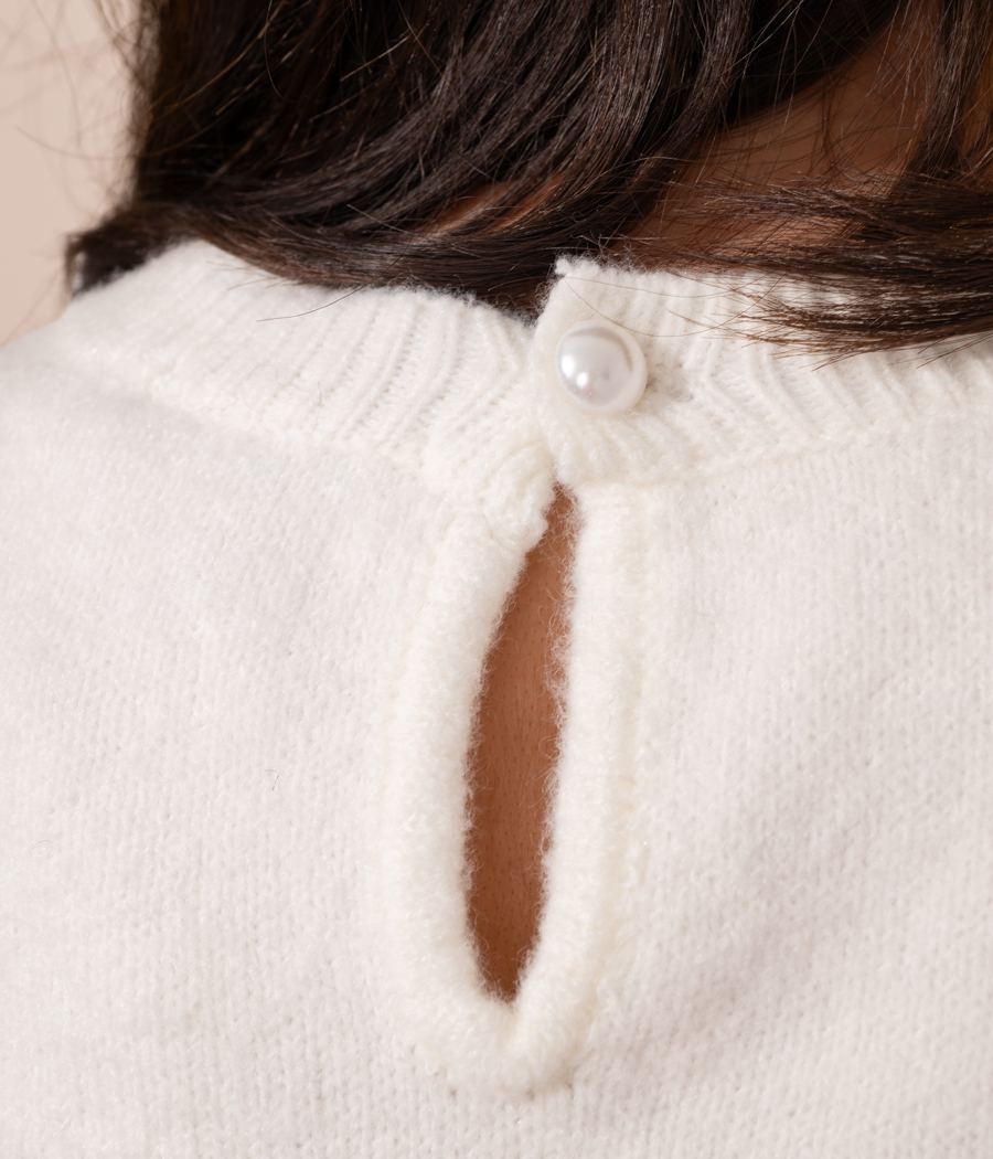 Kiwi Saint Tropez Pull Femme Sans Manches Boutons Rose