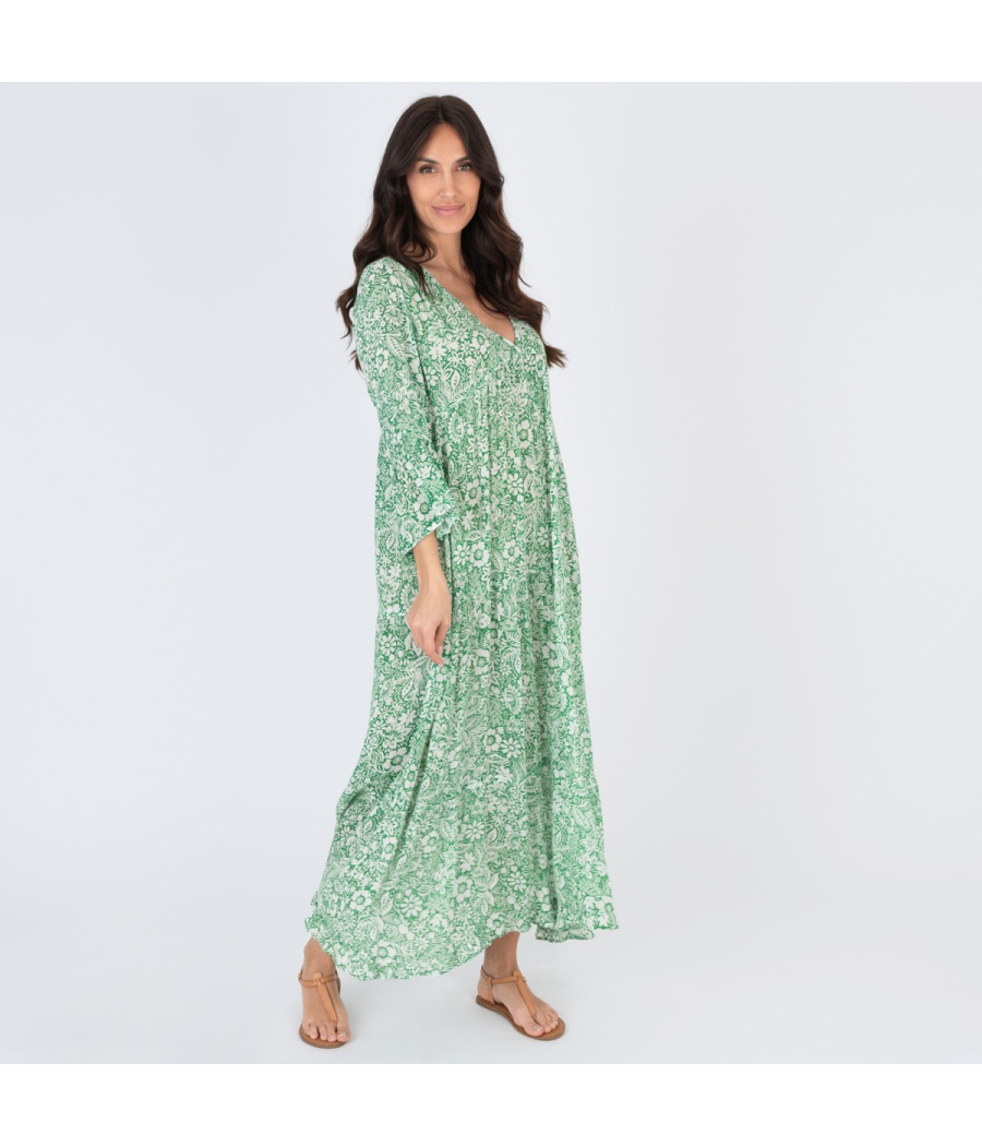 kiwi saint tropez Robe femme longue Mississippi green