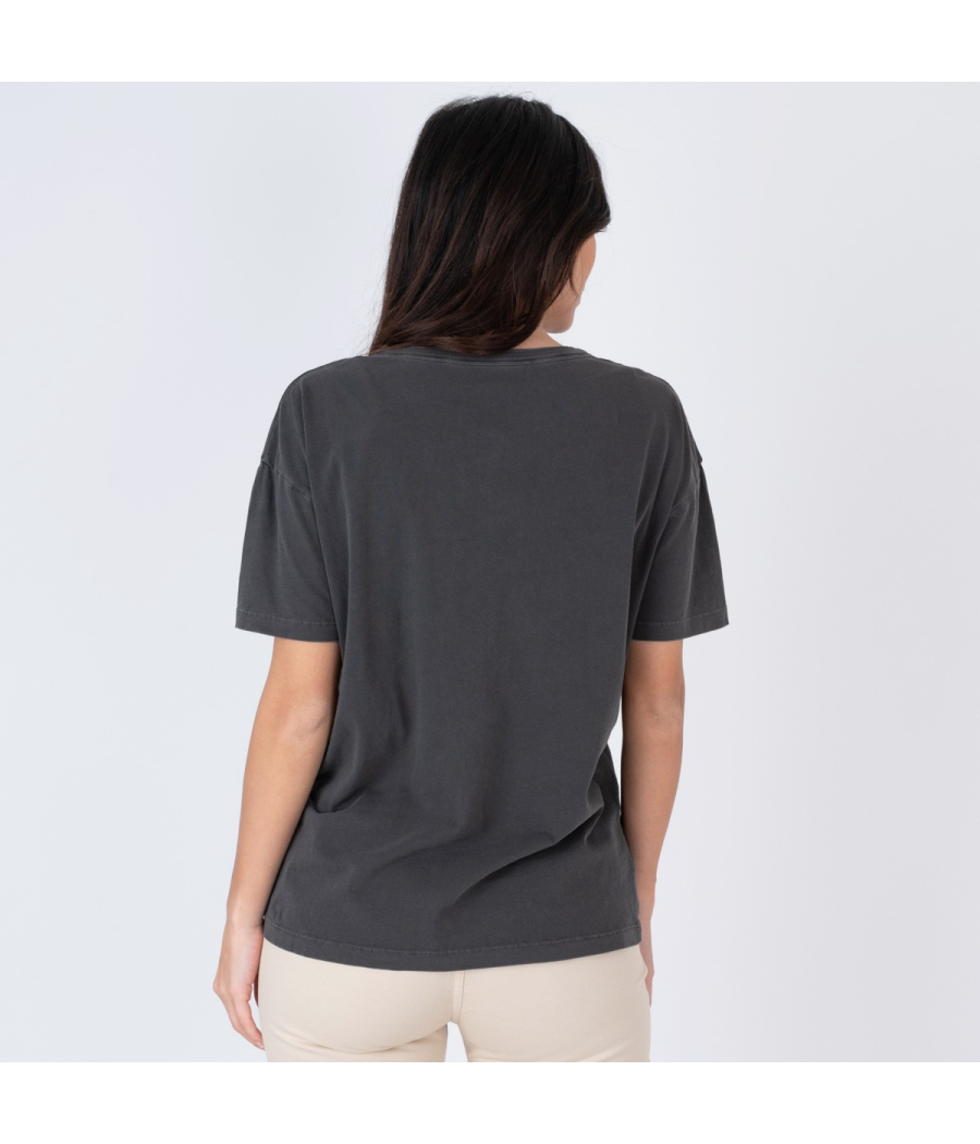 Kiwi Saint Tropez T-shirt Femme Disco Saint Tropez Carbone