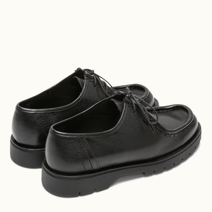 Kleman Chaussures Grandes Pointures Homme Cuir Noir