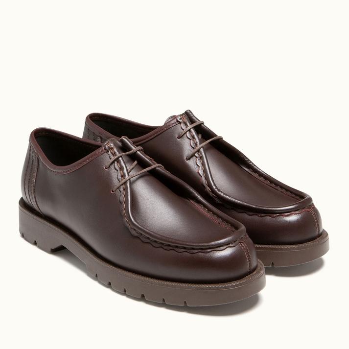 Kleman Chaussures Homme Grande Taille Cuir Bordeaux