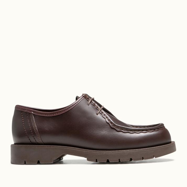 kleman Chaussures homme grande taille cuir bordeaux