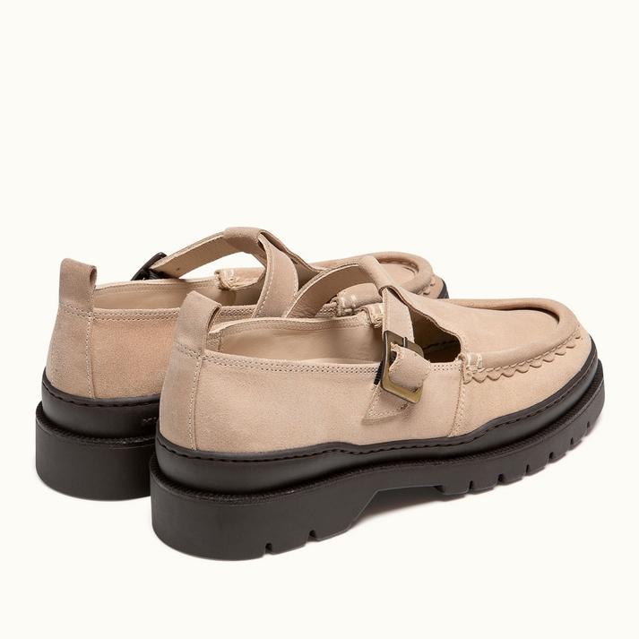 Kleman Babies Semelle Crantée Velours Beige