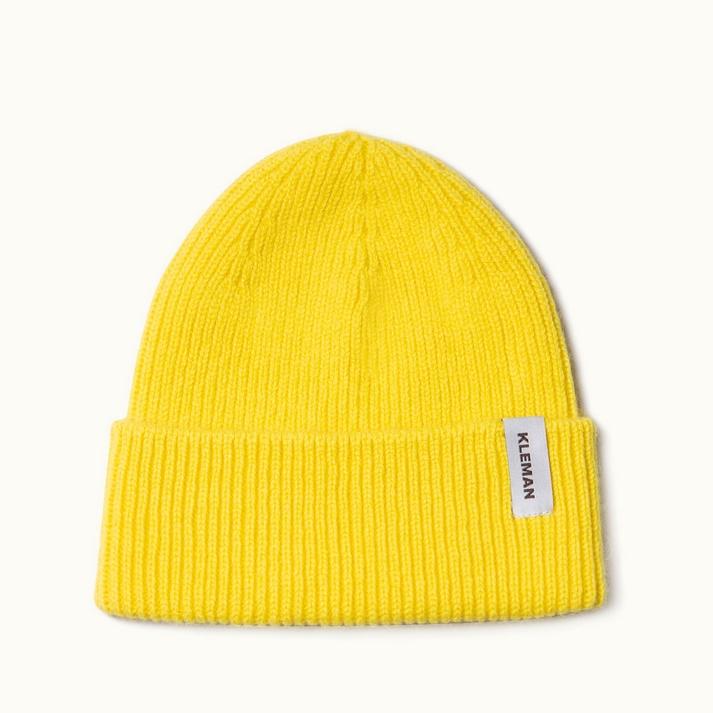 kleman Bonnet Laine Caregora Jaune