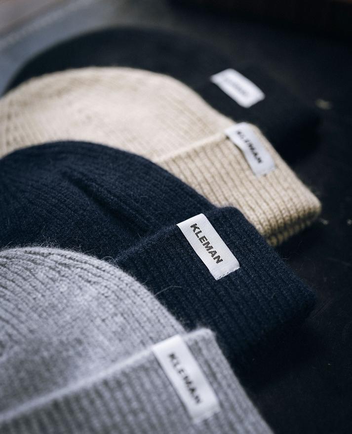 Kleman Bonnet Laine Caregora Rose Pâle