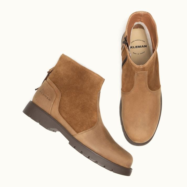 Kleman Boots Cognac Semelle Crantée