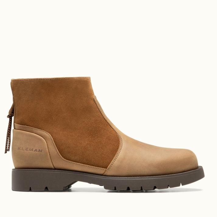 kleman Boots cognac semelle crantée