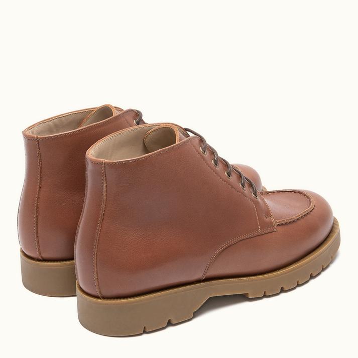 Kleman Boots Crantées Cuir Brique