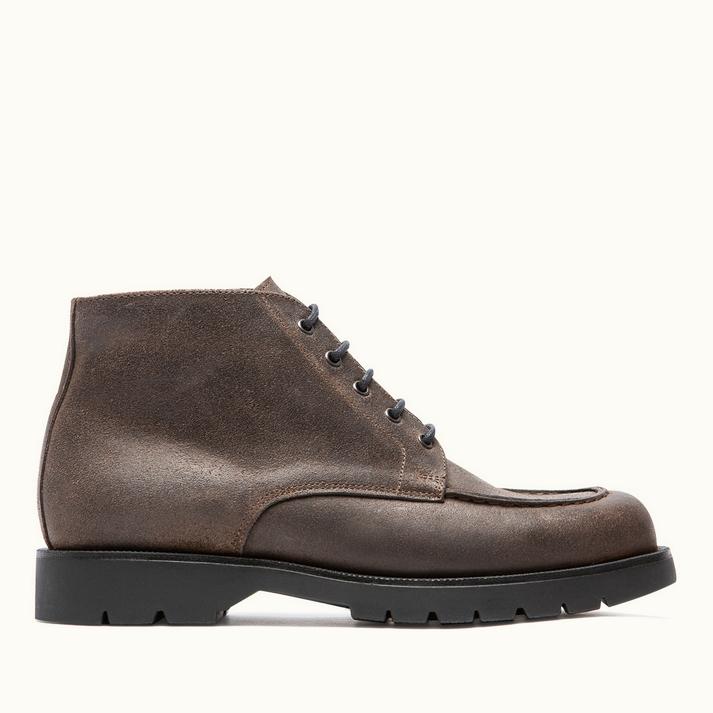 kleman Boots crantées cuir ciré chataigne