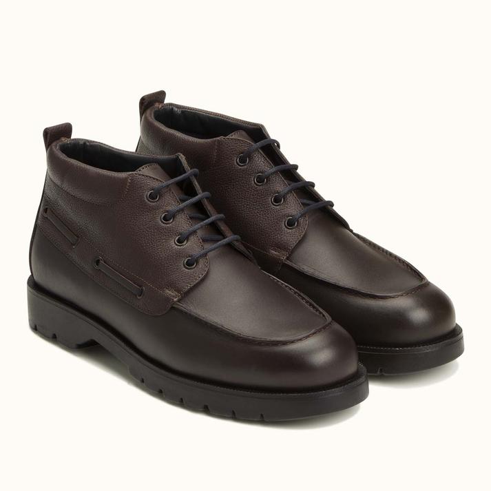 Kleman Boots Crantées Cuir Marron