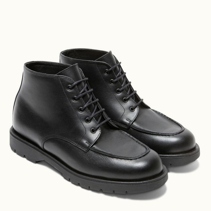 Kleman Boots Crantées Cuir Noir