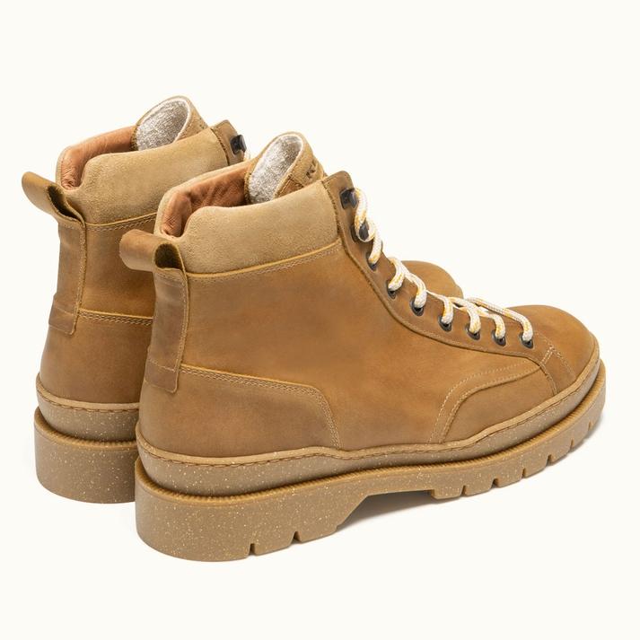 Kleman Boots Crantées Montantes Moutarde