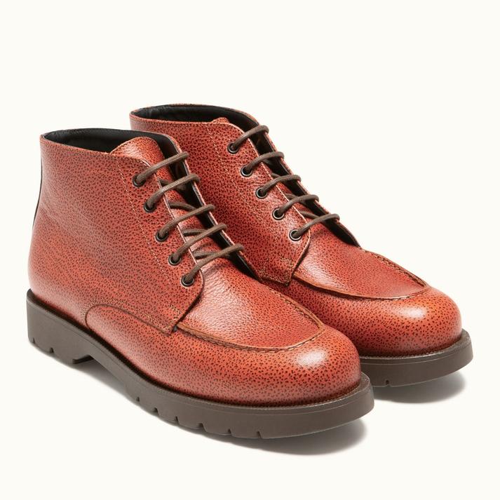 Kleman Boots Cuir Cognac Semelle Crantée