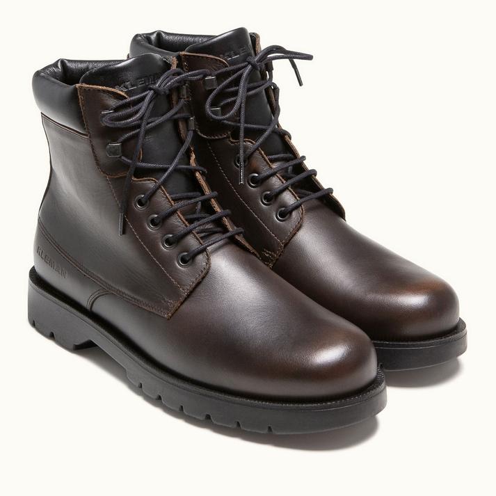 Kleman Boots Montantes Cuir Cognac