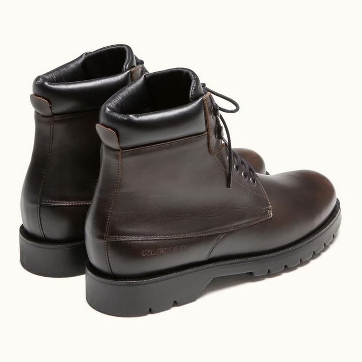 Kleman Boots Montantes Cuir Cognac