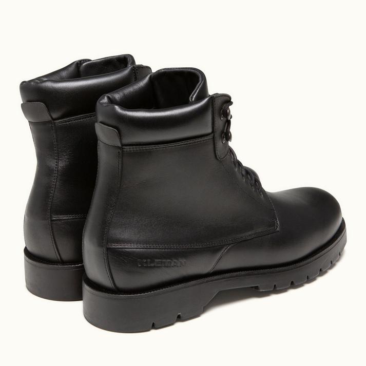 Kleman Boots Montantes Cuir Noir