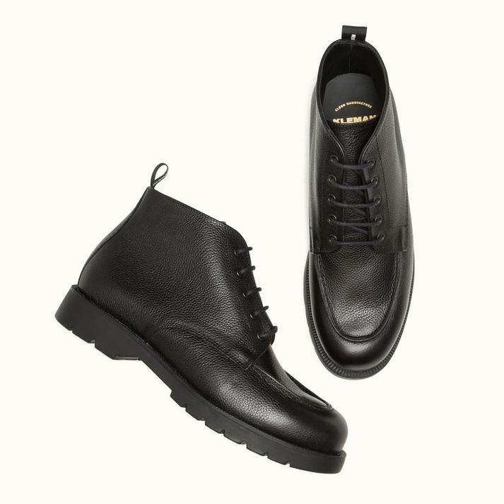 Kleman Boots Noires Semelle Crantée