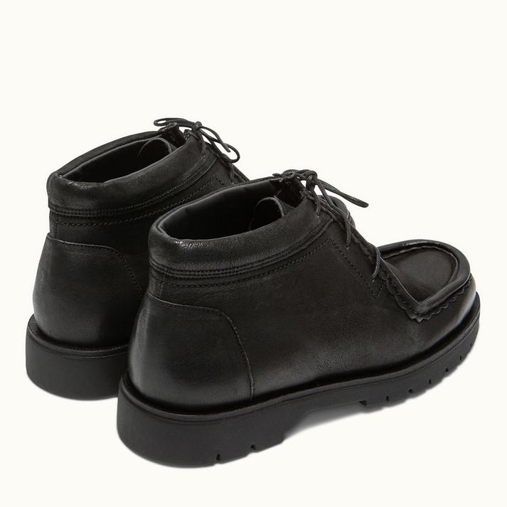 Kleman Boots Semelle Crantée Cuir Noir