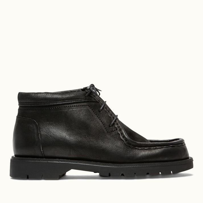 kleman Boots semelle crantée cuir noir