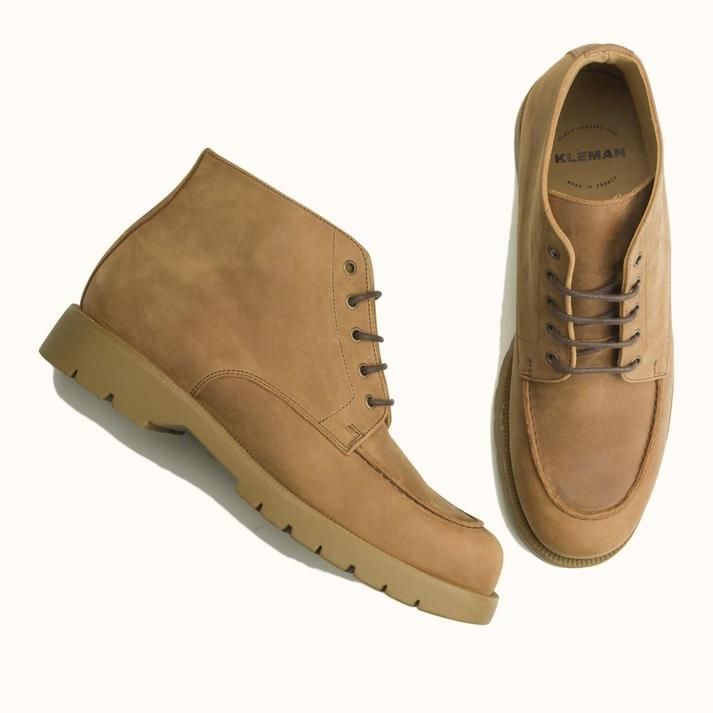 Kleman Boots Semelle Crantée Cuir Nubuck