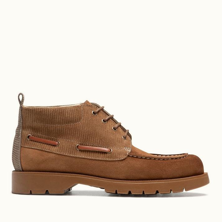 kleman Boots semelle crantée cuir velours