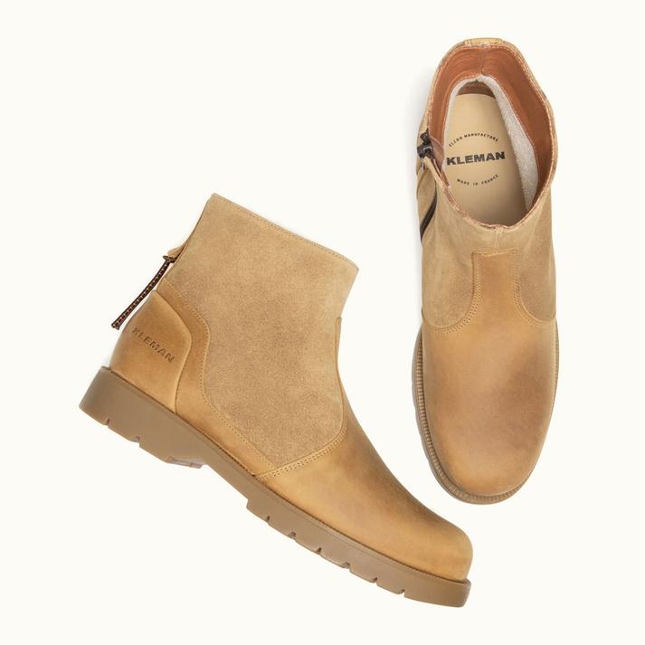 Kleman Boots Zipées Semelle Crantée