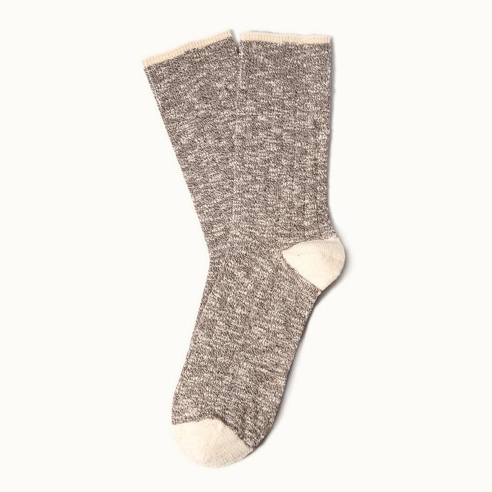 kleman Chaussettes OEKO-TEX coton marron