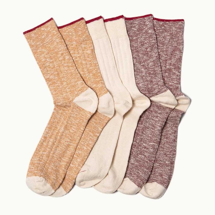 kleman Chaussettes OEKO-TEX coton rouge